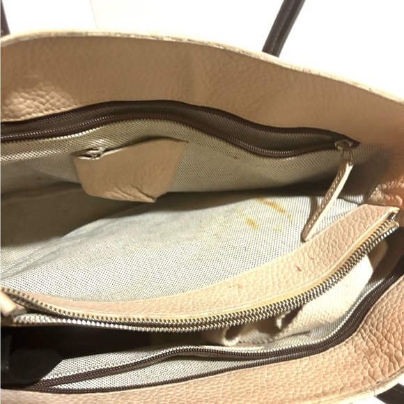 Dooney bourke Elegant Tan Leather Tote Bag - Picture 4 of 13